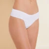 Eberjey Pima Stretch Cotton V Thong - White 1 Eberjey Pima Stretch Cotton V Thong - White -Fashion - Pajamas A2025LR White F 1c7785ce 119f 487b 939a 13caf6701ae3