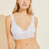 Eberjey Mariana Bralette - White 2 Eberjey Mariana Bralette - White -Fashion - Pajamas B1710 WHITE F