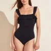 Eberjey Jane Smooth One-Piece - Black -Fashion - Pajamas EBJ0034 W1450JAX BLACK F 1