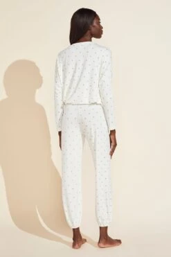 Eberjey Gisele Printed TENCEL™ Modal Slouchy PJ Set - Palm/Bellini 7 Eberjey Gisele Printed TENCEL™ Modal Slouchy PJ Set - Palm/Bellini -Fashion - Pajamas EBJ0277 TZ1713LC MATG B