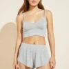 Eberjey Elon Relaxed Rib Bralette - Heather Grey 1 Eberjey Elon Relaxed Rib Bralette - Heather Grey -Fashion - Pajamas EBJ0281 B1728 HGREY F