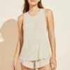 Eberjey Elon Relaxed Rib Tank - Oatmeal -Fashion - Pajamas EBJ0285 T1728N OATME F