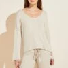 Eberjey Elon Relaxed Rib Pullover - Oatmeal -Fashion - Pajamas EBJ0294 T1728LNN OATME F