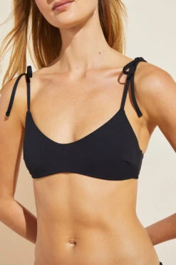 Eberjey Dylan Smooth Bikini Top - Black 8 Eberjey Dylan Smooth Bikini Top - Black -Fashion - Pajamas EBJ0528 W1450DY BLACK S