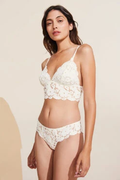 Eberjey Naya Longline Bralette - Ivory