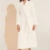 Eberjey Chalet Recycled Plush Robe - Ivory -Fashion - Pajamas EBJ1933 R1987R IVORY F 1