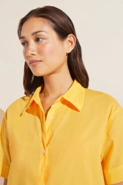 Eberjey Organic Sandwashed Cotton Short PJ Set - Samoan Sun -Fashion - Pajamas EBJ1965 PJ2030S SAMOS F 1