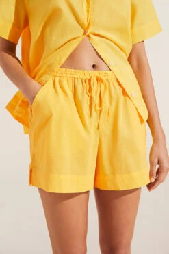 Eberjey Organic Sandwashed Cotton Short PJ Set - Samoan Sun -Fashion - Pajamas EBJ1965 PJ2030S SAMOS S