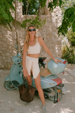 Eberjey Recycled Sweater Wide Rib 3 Piece Set - Ivory