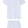 Lake Pima Weekend Shorts Set In French Blue -Fashion - Pajamas French Blue Weekend Shorts Set