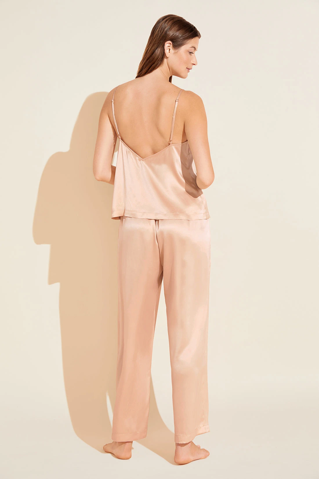 Eberjey Inez Washable Silk Cami & Pant PJ Set - Rose Cloud 6 Eberjey Inez Washable Silk Cami & Pant PJ Set - Rose Cloud - Image 4