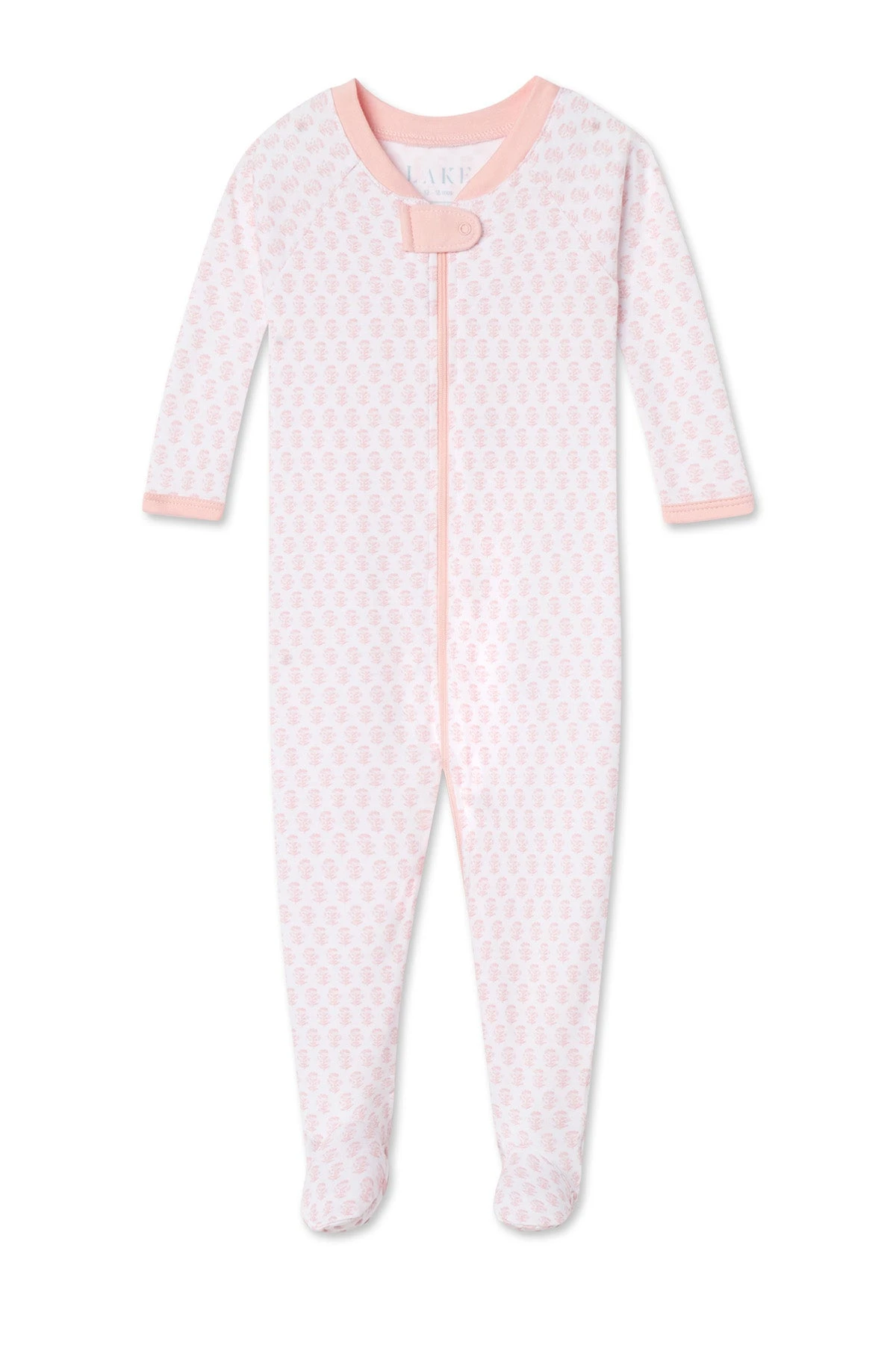 Lake Baby Sleeper In English Rose Blockprint 3 Lake Baby Sleeper In English Rose Blockprint