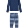 Lake Kids Pima Pocket Long-Long Set In Navy Breton Stripe -Fashion - Pajamas LAKE Fall2023 BoysLongSleevePocketTeeandPantsSet NavyBretonStripe 1200x1800 1
