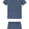 Lake Kids Pima Pocket Shorts Set In Ocean Blue