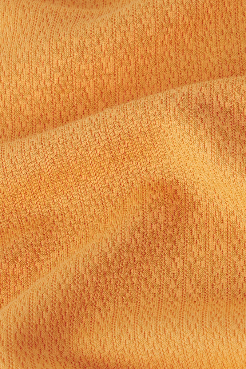 Lake Pointelle Pajama Shorts Set In Tangerine 7 Lake Pointelle Pajama Shorts Set In Tangerine - Image 5