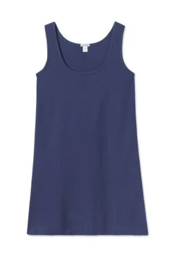 Fashion - Pajamas 3 Lake Pointelle Tank Gown In Navy
