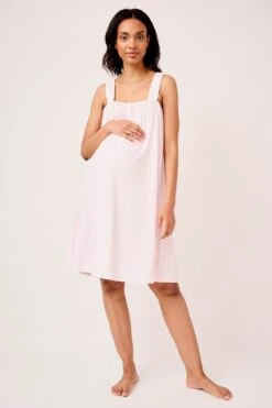 Lake Pima Maternity Sophia Nightgown In English Rose Blockprint 12 Lake Pima Maternity Sophia Nightgown In English Rose Blockprint -Fashion - Pajamas LAKE Webcrop Fall23 Studio MaternitySophiaNightgown EnglishRoseBlockprint 0002