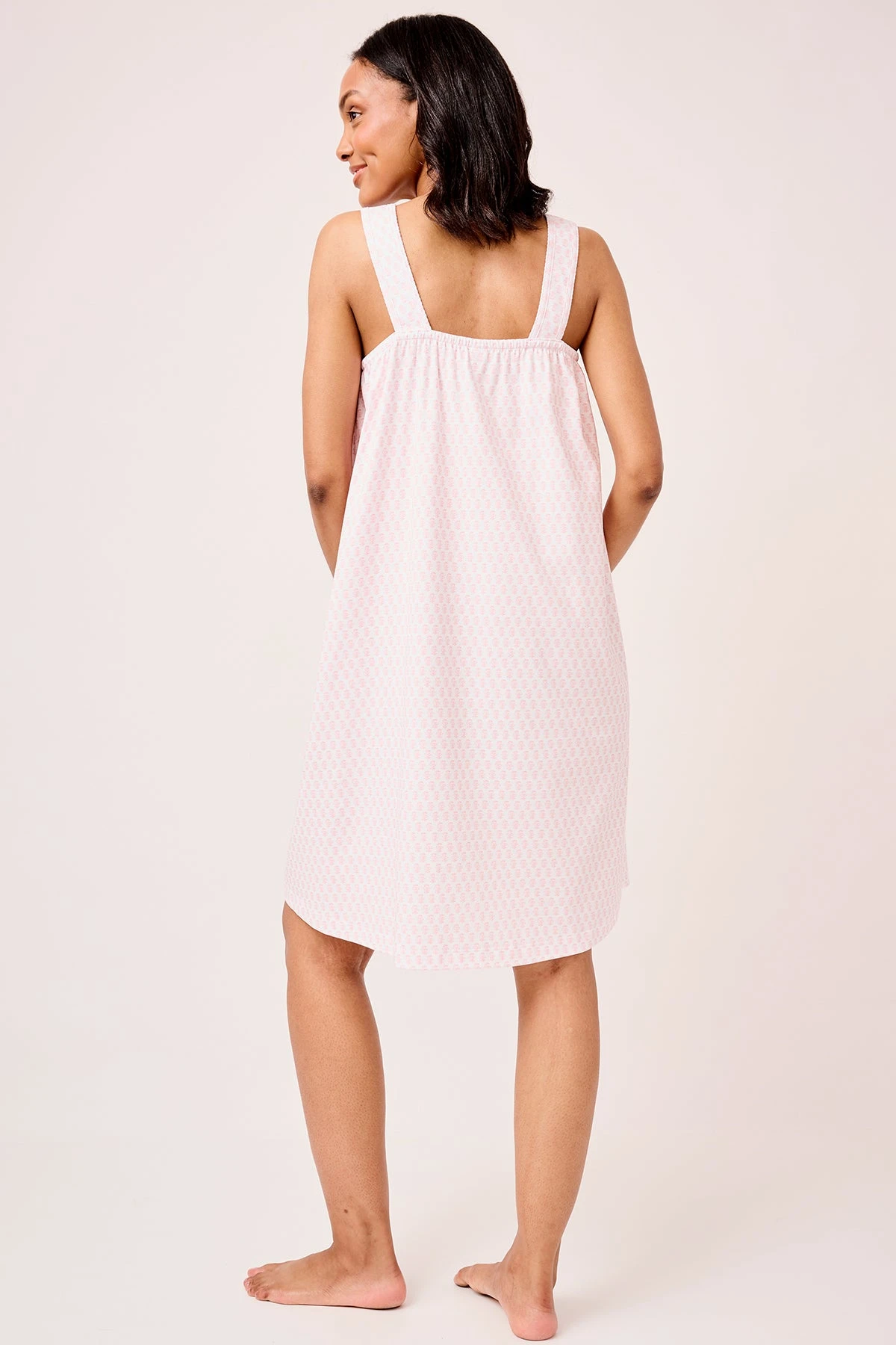 Lake Pima Maternity Sophia Nightgown In English Rose Blockprint 8 Lake Pima Maternity Sophia Nightgown In English Rose Blockprint - Image 6