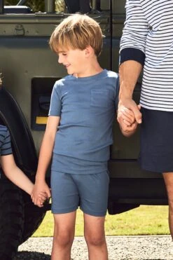 Lake Kids Pima Pocket Shorts Set In Ocean Blue -Fashion - Pajamas LAKE Webcrop Summer23 BoysPimaShortsSet OceanBlue 4029 aefe5ede 7c9e 487d 9560 382261ea5a6a