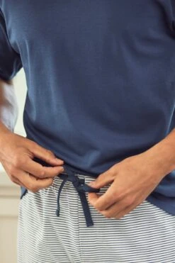 Lake Men's Pima Pajama Shorts Set In Classic Navy -Fashion - Pajamas LAKE Webcrop Summer23 MensPimaShortsSet TrueNavy 1824 63815618 9bae 4e4e b3ab 74d2e2476ee8