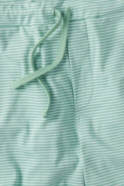 Lake Men's Pima Pajama Shorts Set In Spruce -Fashion - Pajamas LAKE Website WebCrop Spring2023 Fabrics Pima SpruceStripe