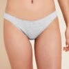 Eberjey Pima Stretch Cotton Thong - Heather Grey -Fashion - Pajamas Low Res A2025LR HGREY F