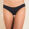 Eberjey Pima Stretch Cotton Bikini - Black