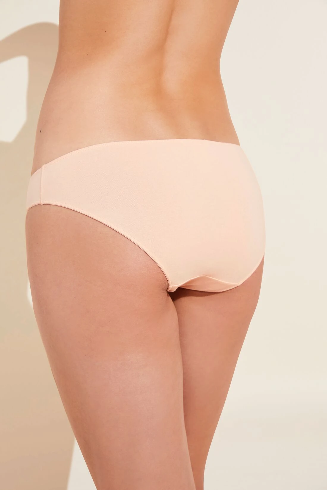 Eberjey Pima Stretch Cotton Bikini - Buff 5 Eberjey Pima Stretch Cotton Bikini - Buff - Image 3