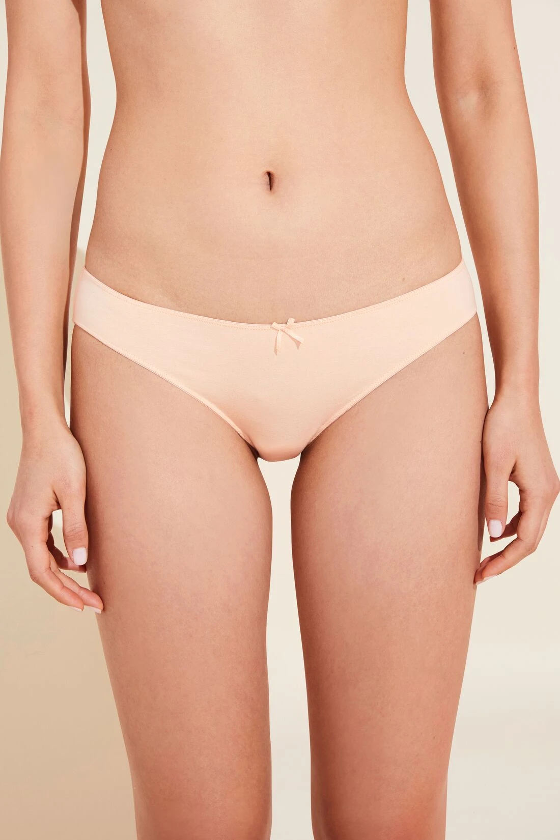 Eberjey Pima Stretch Cotton Bikini - Buff 3 Eberjey Pima Stretch Cotton Bikini - Buff