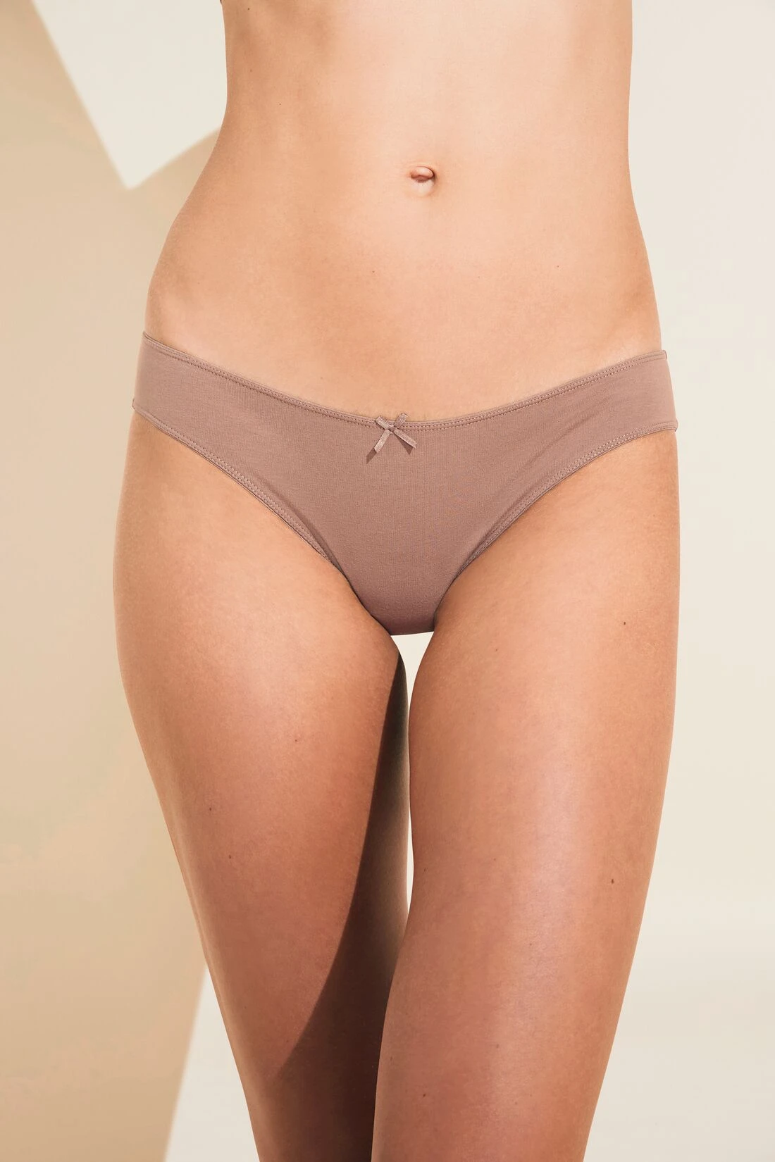 Eberjey Pima Stretch Cotton Bikini - Mocha 3 Eberjey Pima Stretch Cotton Bikini - Mocha
