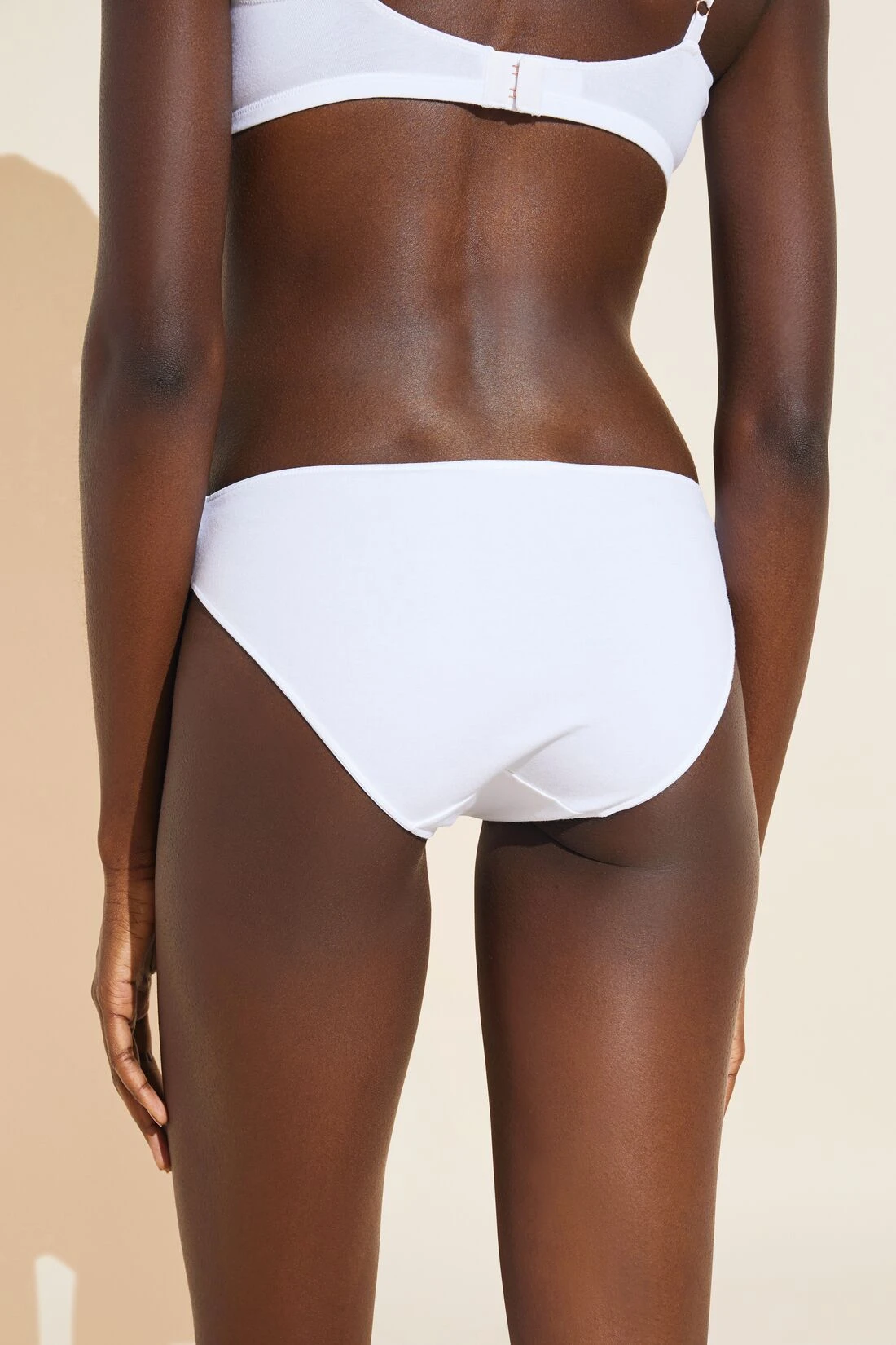 Eberjey Pima Stretch Cotton Bikini - White 7 Eberjey Pima Stretch Cotton Bikini - White - Image 5