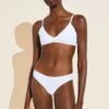 Eberjey Pima Stretch Cotton Bikini - White 2 Eberjey Pima Stretch Cotton Bikini - White -Fashion - Pajamas Low Res A2025X WHITE F