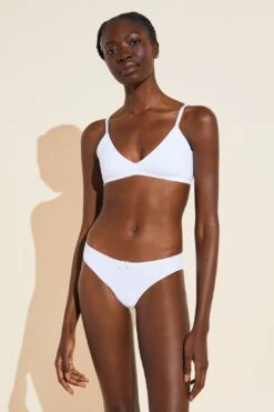 Eberjey Pima Stretch Cotton Bikini - White