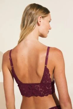 Eberjey Naya Longline Bralette - Mulberry 7 Eberjey Naya Longline Bralette - Mulberry -Fashion - Pajamas Low Res B1912L MULBE B
