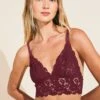 Eberjey Naya Longline Bralette - Mulberry 2 Eberjey Naya Longline Bralette - Mulberry -Fashion - Pajamas Low Res B1912L MULBE F