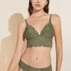 Eberjey Naya Longline Bralette - Olive -Fashion - Pajamas Low Res B1912L OLIVE F 1