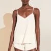 Eberjey Frida TENCEL™ Modal Cami & Short PJ Set - Ivory/Foxglove -Fashion - Pajamas Low Res CU2018S IVFG F