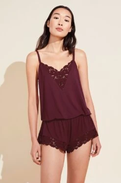 Eberjey Naya TENCEL™ Modal Romper - Mulberry