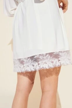 Eberjey Rosalia TENCEL™ Modal Robe - Ivory -Fashion - Pajamas Low Res EBJ1341 S1974 IVORY S