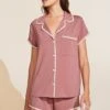 Eberjey Frida TENCEL™ Modal Shortie Short PJ Set - Old Rose/Ivory 2 Eberjey Frida TENCEL™ Modal Shortie Short PJ Set - Old Rose/Ivory -Fashion - Pajamas Low Res EBJ1974 PJ2018S ORIV F