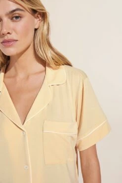 Eberjey Gisele TENCEL™ Modal Relaxed Short PJ Set - Sunrise/Ivory -Fashion - Pajamas Low Res PJ1018SN SRIV S 1