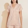 Eberjey Gisele Printed TENCEL™ Modal Shortie Short PJ Set - Animale Rose Cloud/Ivory 1 Eberjey Gisele Printed TENCEL™ Modal Shortie Short PJ Set - Animale Rose Cloud/Ivory -Fashion - Pajamas Low Res PJ1141S ANIRC F 1