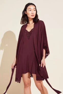 Eberjey Naya TENCEL™ Modal Robe - Mulberry