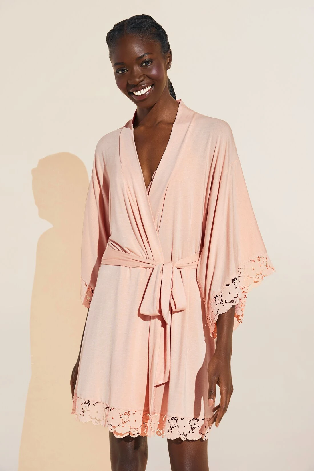 Eberjey Naya TENCEL™ Modal Robe - Rose Cloud 3 Eberjey Naya TENCEL™ Modal Robe - Rose Cloud