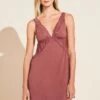 Eberjey Rosalia TENCEL™ Modal Chemise - Rosewood -Fashion - Pajamas Low Res S1974 ROSEW F
