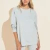 Eberjey Luxe Sweats Sweatshirt - Heather Grey -Fashion - Pajamas Low Res T2036L HGREY F