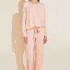 Eberjey Gisele TENCEL™ Modal Slouchy PJ Set- Rose Cloud 1 Eberjey Gisele TENCEL™ Modal Slouchy PJ Set- Rose Cloud -Fashion - Pajamas Low Res TZ1018LC ROSEC F
