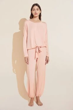 Eberjey Gisele TENCEL⢠Modal Slouchy PJ Set- Rose Cloud