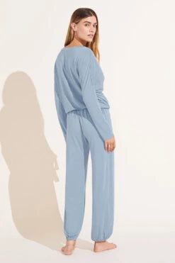 Eberjey Gisele TENCEL™ Modal Slouchy PJ Set - Ciel/Navy -Fashion - Pajamas MicrosoftTeams image 67