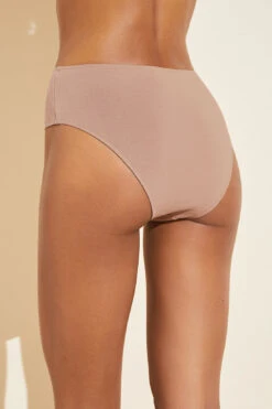Eberjey Pima Stretch Cotton Highwaist Brief - Mocha -Fashion - Pajamas UB2025H MOCHA B